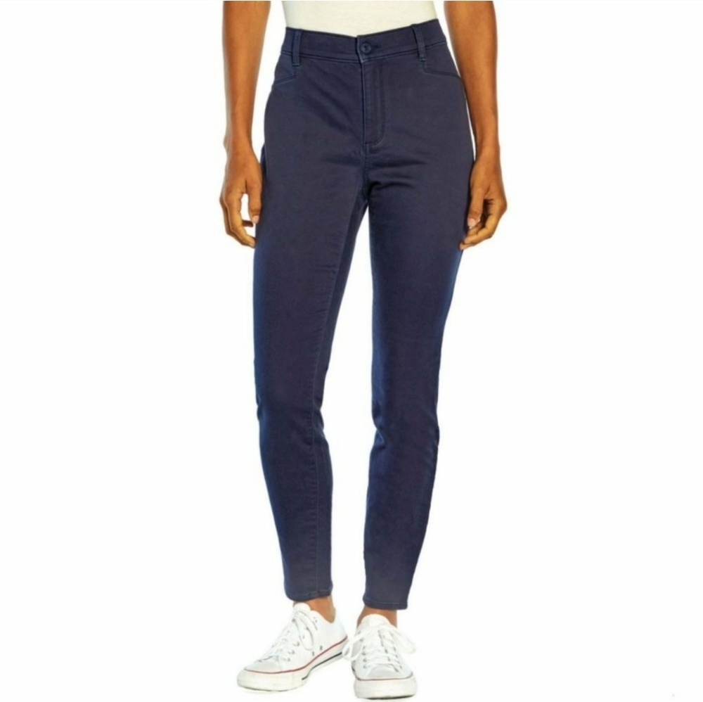 NWT - GAP NAVY BLUE SKINNY STRETCH PANTS SIZE 14